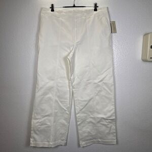 Universal Thread Womens High-Rise Wide Leg Pants White Size 16 NWT 35G681